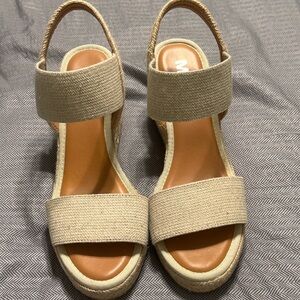 MIA Tan Espadrille Wedge Sandals